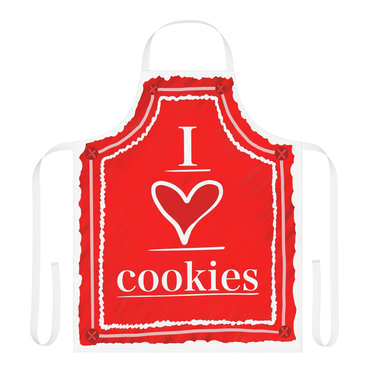 "I Love Cookies" Christmas Apron